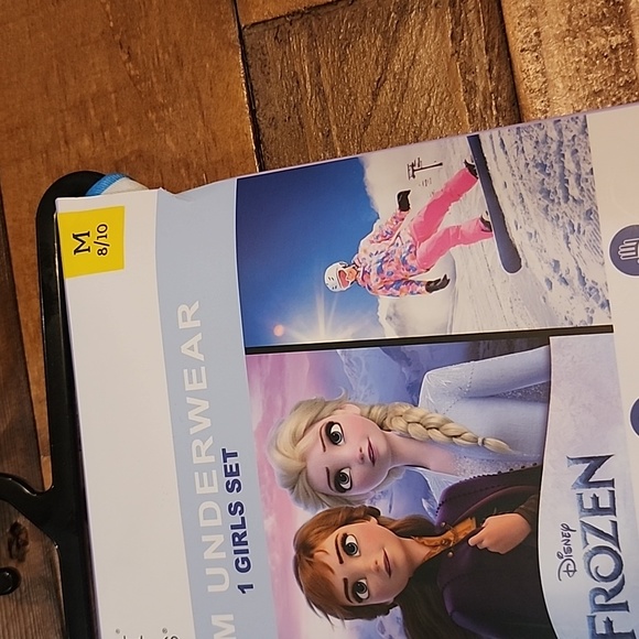 ClimateRight by Cuddl Duds Frozen Girls Thermal Set Size Medium 8/10 - Picture 5 of 10